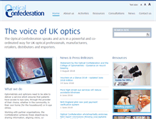 Tablet Screenshot of opticalconfederation.org.uk